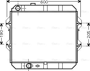 Ava Quality Cooling TO 2292 - Радиатор, охлаждение двигателя autosila-amz.com