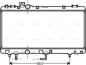 Ava Quality Cooling TO 2231 - Радиатор, охлаждение двигателя autosila-amz.com