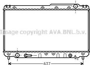 Ava Quality Cooling TO 2229 - Радиатор, охлаждение двигателя autosila-amz.com