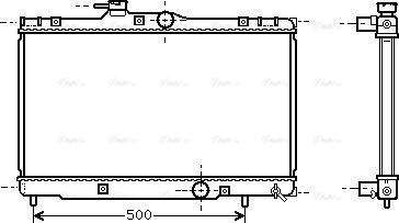 Ava Quality Cooling TO 2273 - Радиатор, охлаждение двигателя autosila-amz.com