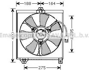 Ava Quality Cooling TO 7546 - Вентилятор, охлаждение двигателя autosila-amz.com