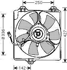 Ava Quality Cooling TO 7547 - Вентилятор, охлаждение двигателя autosila-amz.com