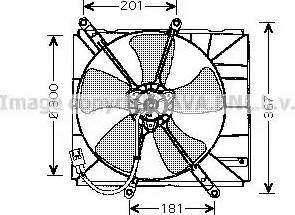Ava Quality Cooling TO 7504 - Вентилятор, охлаждение двигателя autosila-amz.com