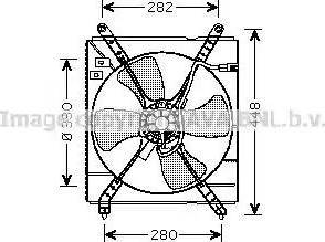 Ava Quality Cooling TO 7519 - Вентилятор, охлаждение двигателя autosila-amz.com