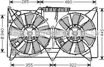 Ava Quality Cooling TO 7532 - Вентилятор, охлаждение двигателя autosila-amz.com