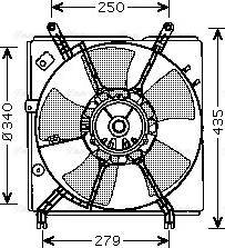 Ava Quality Cooling TO 7529 - Вентилятор, охлаждение двигателя autosila-amz.com
