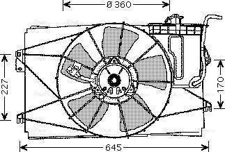 Ava Quality Cooling TO 7524 - Вентилятор, охлаждение двигателя autosila-amz.com