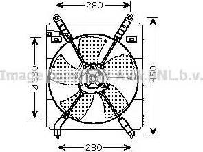 Ava Quality Cooling TO 7525 - Вентилятор, охлаждение двигателя autosila-amz.com