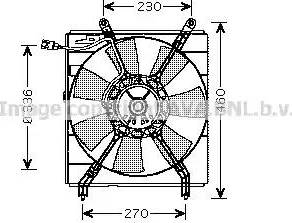 Ava Quality Cooling TO 7526 - Вентилятор, охлаждение двигателя autosila-amz.com