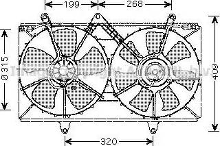 Ava Quality Cooling TO 7521 - Вентилятор, охлаждение двигателя autosila-amz.com