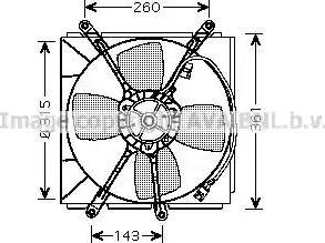 Ava Quality Cooling TO 7522 - Вентилятор, охлаждение двигателя autosila-amz.com