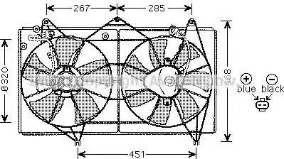Ava Quality Cooling TO7527 - Вентилятор, охлаждение двигателя autosila-amz.com