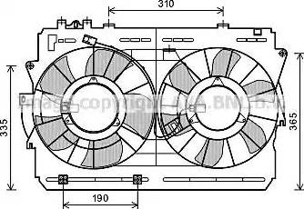 Ava Quality Cooling TO 7570 - Вентилятор, охлаждение двигателя autosila-amz.com