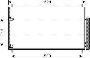 Ava Quality Cooling TOA5405D - Конденсатор кондиционера autosila-amz.com