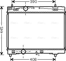 Ava Quality Cooling TOA2357 - Радиатор, охлаждение двигателя autosila-amz.com