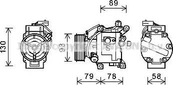 Ava Quality Cooling TOK667 - Компрессор кондиционера autosila-amz.com