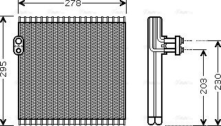 Ava Quality Cooling TO V485 - Испаритель, кондиционер autosila-amz.com