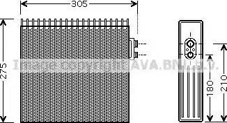 Ava Quality Cooling TO V421 - Испаритель, кондиционер autosila-amz.com