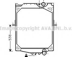 Ava Quality Cooling VLA2016 - Радиатор, охлаждение двигателя autosila-amz.com