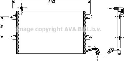 Ava Quality Cooling VN5143 - Конденсатор кондиционера autosila-amz.com