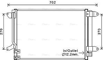 Ava Quality Cooling VN5330D - Конденсатор кондиционера autosila-amz.com