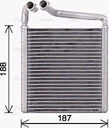 Ava Quality Cooling VN6416 - Теплообменник, отопление салона autosila-amz.com