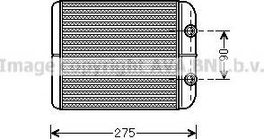 Ava Quality Cooling VN6301 - Теплообменник, отопление салона autosila-amz.com