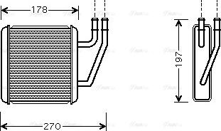 Ava Quality Cooling VN6203 - Радиатор отопителя autosila-amz.com