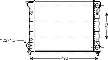 Ava Quality Cooling VN2070 - Радиатор, охлаждение двигателя autosila-amz.com