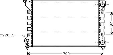 Ava Quality Cooling VN2072 - Радиатор, охлаждение двигателя autosila-amz.com