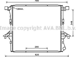 Ava Quality Cooling VN2363 - Радиатор, охлаждение двигателя autosila-amz.com