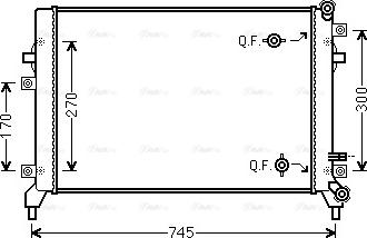 Ava Quality Cooling VN2295 - Радиатор, охлаждение двигателя autosila-amz.com