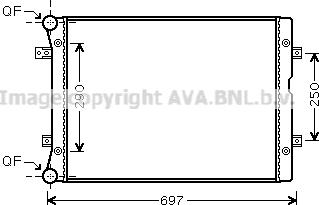 Ava Quality Cooling VN2283 - Радиатор, охлаждение двигателя autosila-amz.com