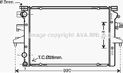 Ava Quality Cooling VN2231 - Радиатор, охлаждение двигателя autosila-amz.com