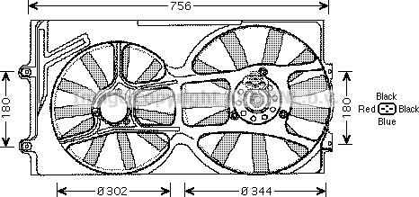 Ava Quality Cooling VN7510 - Вентилятор, охлаждение двигателя autosila-amz.com