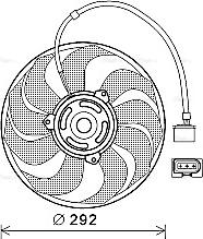 Ava Quality Cooling VN7533 - Вентилятор, охлаждение двигателя autosila-amz.com