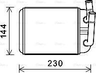 Ava Quality Cooling VNA6381 - Теплообменник, отопление салона autosila-amz.com