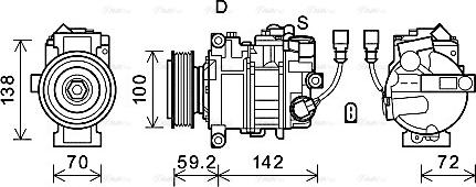 Ava Quality Cooling vnak385 - Компрессор кондиционера autosila-amz.com