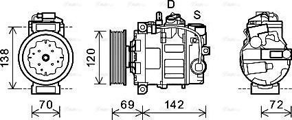 Ava Quality Cooling vnak321 - Компрессор кондиционера autosila-amz.com