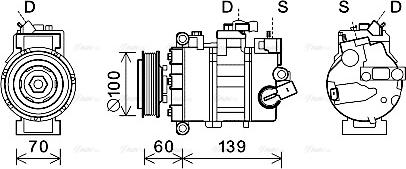 Ava Quality Cooling VNK356 - Компрессор кондиционера autosila-amz.com