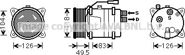 Ava Quality Cooling VNK303 - Компрессор кондиционера autosila-amz.com