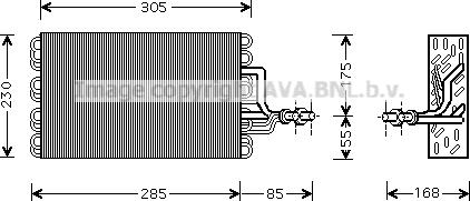 Ava Quality Cooling VNV077 - Испаритель, кондиционер autosila-amz.com