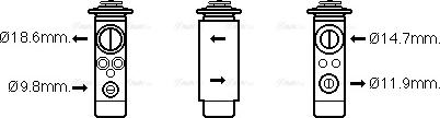 Ava Quality Cooling VO1172 - Расширительный клапан, кондиционер autosila-amz.com