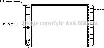 Ava Quality Cooling VO 2004 - Радиатор, охлаждение двигателя autosila-amz.com