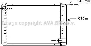 Ava Quality Cooling VO 2020 - Радиатор, охлаждение двигателя autosila-amz.com