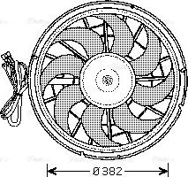 Ava Quality Cooling VO 7507 - Вентилятор, охлаждение двигателя autosila-amz.com