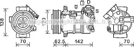 Ava Quality Cooling vok191 - Компрессор кондиционера autosila-amz.com