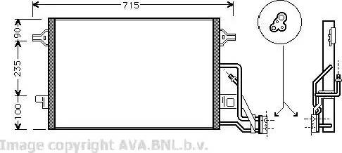 Ava Quality Cooling VW 5189 - Радиатор кондиционера вне autosila-amz.com