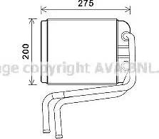 Ava Quality Cooling VW6378 - Теплообменник, отопление салона autosila-amz.com