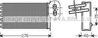 Ava Quality Cooling VW 6296 - Теплообменник, отопление салона autosila-amz.com